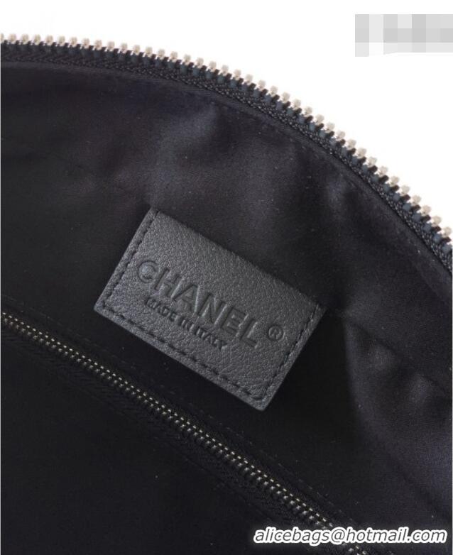 Promotional Chanel Coco Beach Large Zipped Pouch in Beige Canvas AP5267 2026