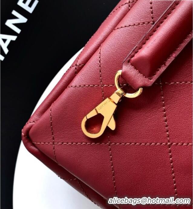 New Fashion Chanel Calfskin Chain Shoulder Bag AS6255 Burgundy 2026