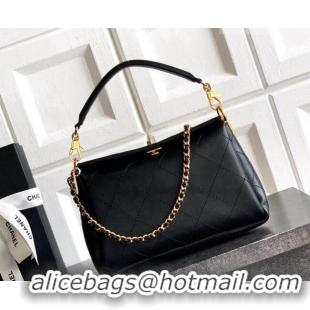 Market Sells Chanel Calfskin Chain Shoulder Bag AS6255 Black 2026