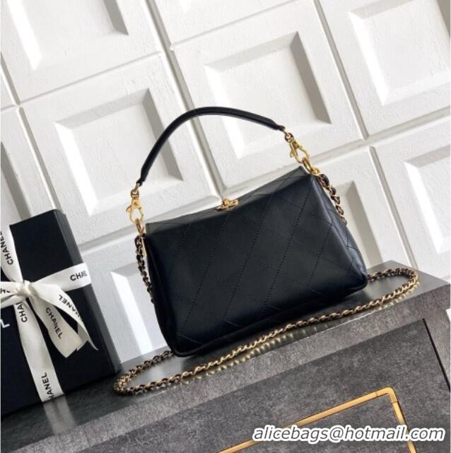 Market Sells Chanel Calfskin Chain Shoulder Bag AS6255 Black 2026