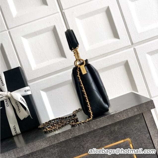 Market Sells Chanel Calfskin Chain Shoulder Bag AS6255 Black 2026