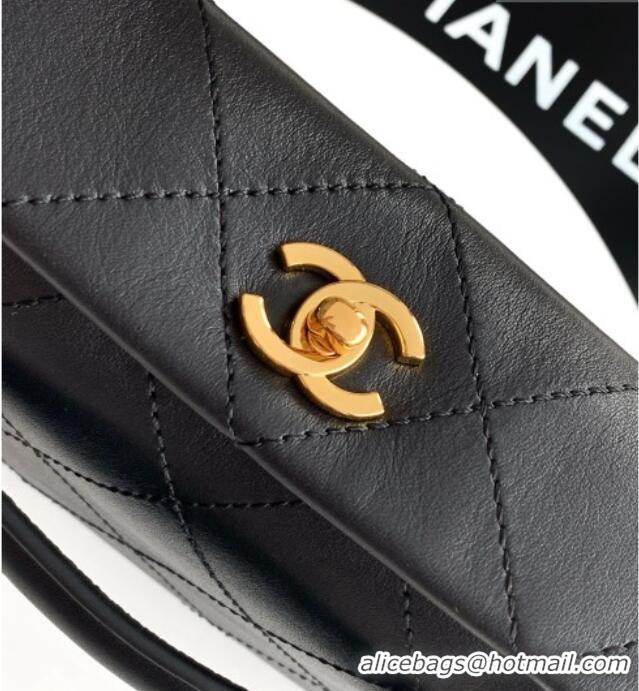 Market Sells Chanel Calfskin Chain Shoulder Bag AS6255 Black 2026