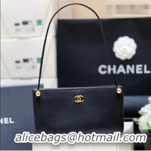 Big Discount Chanel Calfskin Shoulder Bag AS6238 Black 2026 Top Quality
