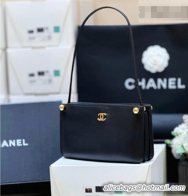 Big Discount Chanel Calfskin Shoulder Bag AS6238 Black 2026 Top Quality