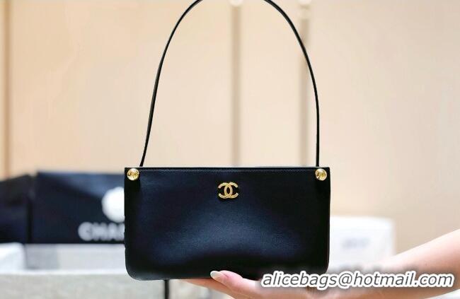Big Discount Chanel Calfskin Shoulder Bag AS6238 Black 2026 Top Quality