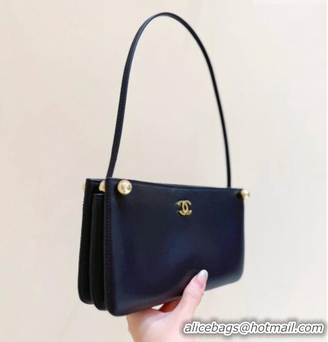 Big Discount Chanel Calfskin Shoulder Bag AS6238 Black 2026 Top Quality