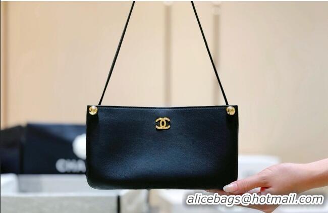 Big Discount Chanel Calfskin Shoulder Bag AS6238 Black 2026 Top Quality