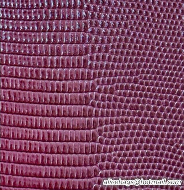 Well Crafted Chanel Clutch with Chain in Lizard Embossed Calfskin Burgundy AP5280 2026 Top Quality