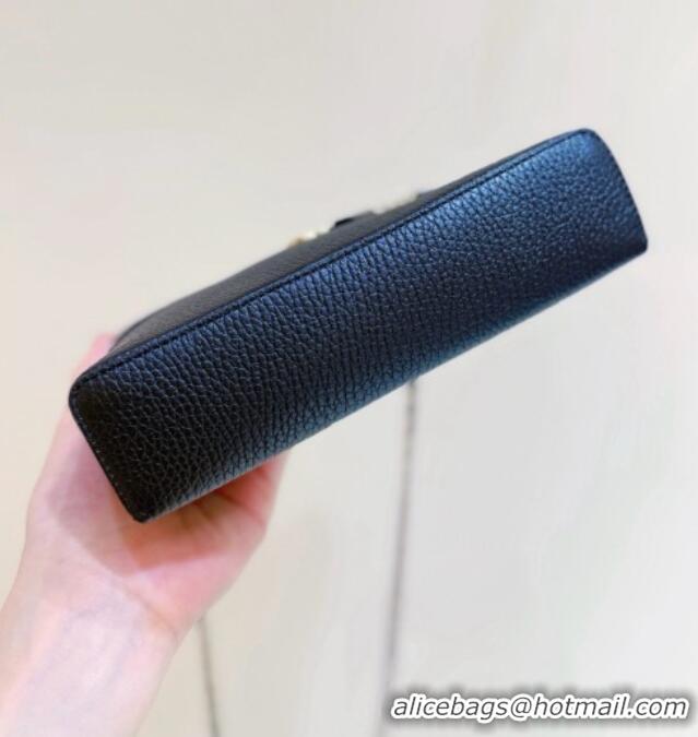 Unique Discount Chanel Vanity with Chain in Grained Calfskin AP5346 Black 2026 Top Quality