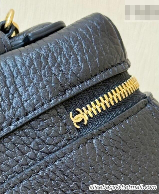 Unique Discount Chanel Vanity with Chain in Grained Calfskin AP5346 Black 2026 Top Quality