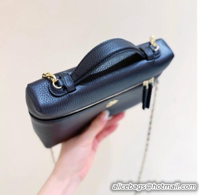 Buy Discount Chanel Large Vanity with Chain in Grained Calfskin AP5347 Black 2026 Top Quality