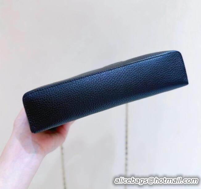 Buy Discount Chanel Large Vanity with Chain in Grained Calfskin AP5347 Black 2026 Top Quality