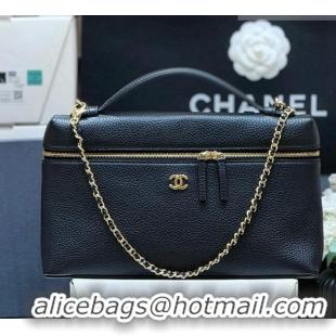 Best Grade Chanel Classic Vanity Bag in Grained Calfskin AS6473 Black 2026 Top Quality