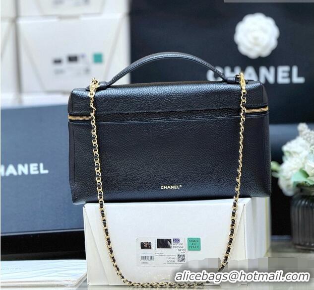 Best Grade Chanel Classic Vanity Bag in Grained Calfskin AS6473 Black 2026 Top Quality