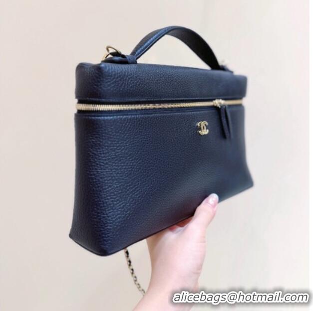 Best Grade Chanel Classic Vanity Bag in Grained Calfskin AS6473 Black 2026 Top Quality