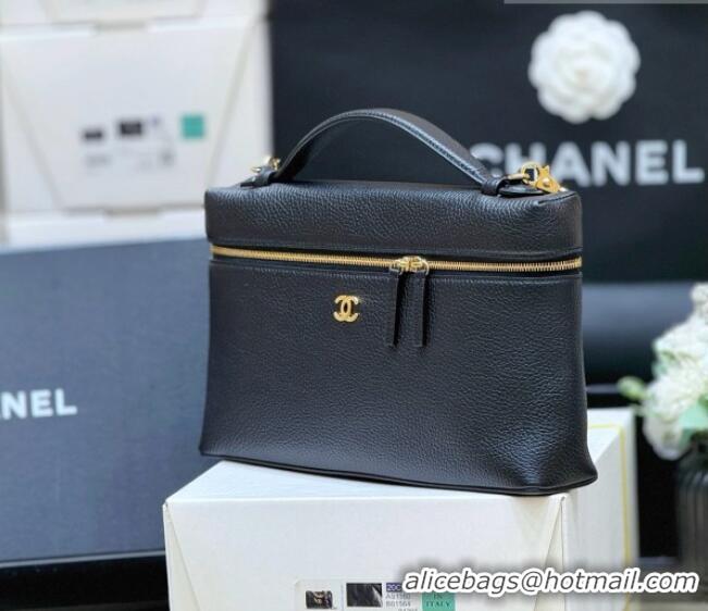 Best Grade Chanel Classic Vanity Bag in Grained Calfskin AS6473 Black 2026 Top Quality