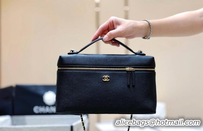 Best Grade Chanel Classic Vanity Bag in Grained Calfskin AS6473 Black 2026 Top Quality
