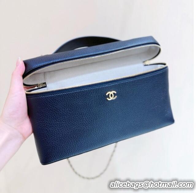 Best Grade Chanel Classic Vanity Bag in Grained Calfskin AS6473 Black 2026 Top Quality