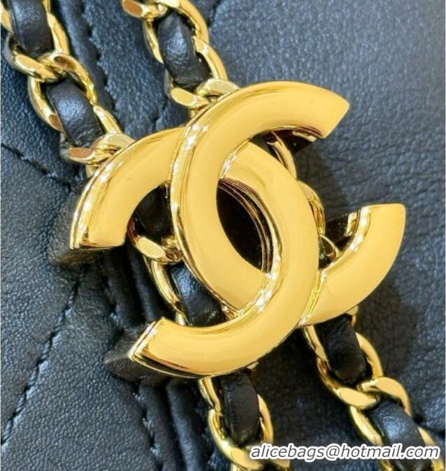 Buy Discount Chanel Calfskin Small Tote Bag AS6132 Black 2026 Top Quality