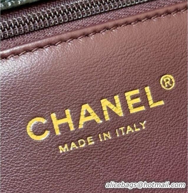 Classic Discount Chanel Grained Calfskin Maxi Flap Bag with Top Handle AS6091 Black 2026 Top Quality