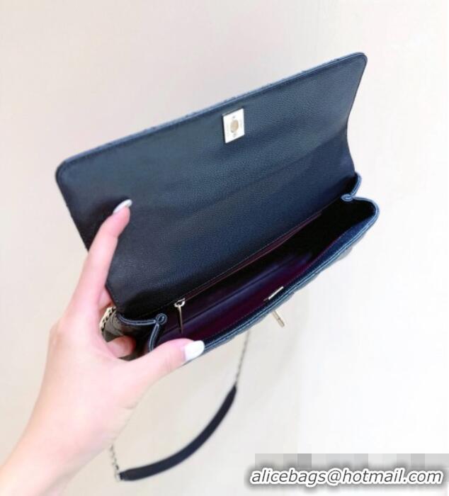 Classic Discount Chanel Grained Calfskin Maxi Flap Bag with Top Handle AS6091 Black 2026 Top Quality