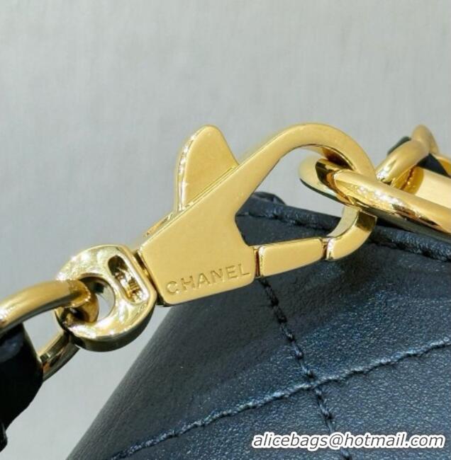 Best Price Chanel Chain Shoulder Bag in Black Calfskin AS6255 2026 Top Quality