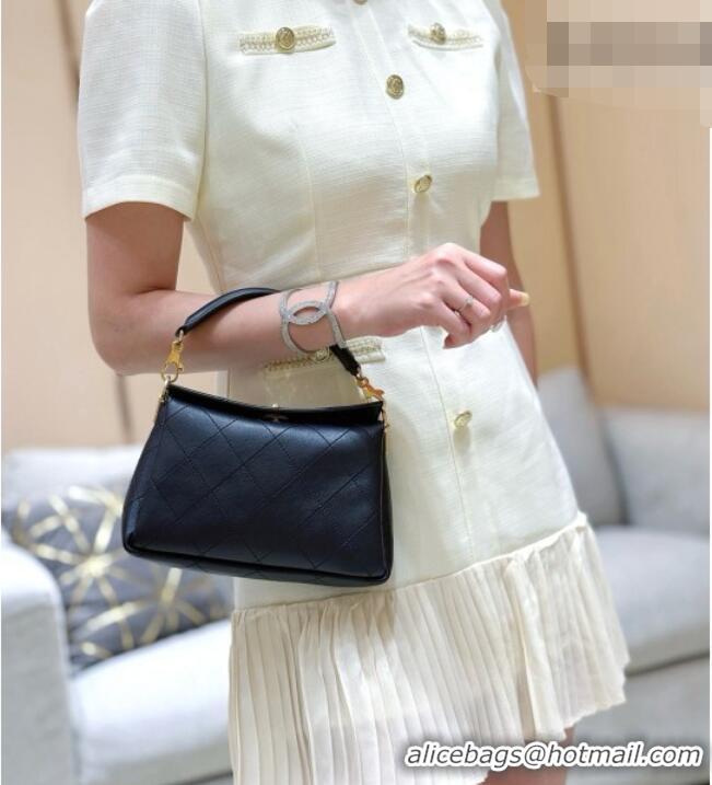 Best Price Chanel Chain Shoulder Bag in Black Calfskin AS6255 2026 Top Quality