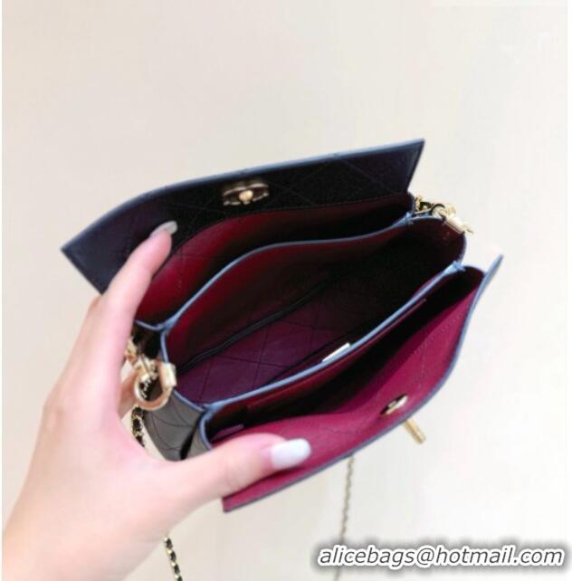 Best Price Chanel Chain Shoulder Bag in Black Calfskin AS6255 2026 Top Quality