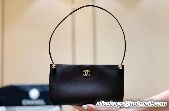 Shop Discount Chanel Calfskin Shoulder Bag AS6238 Dark Brown 2026 Top Quality