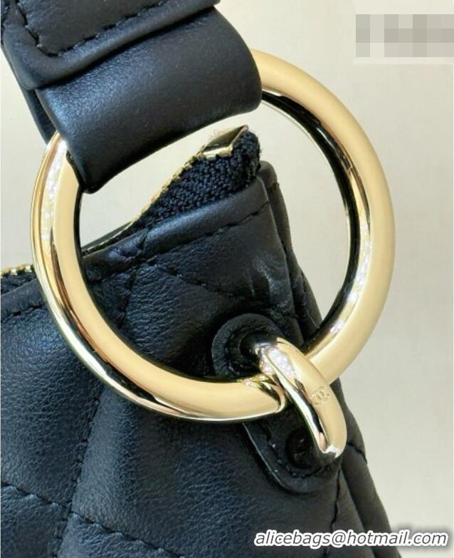 Classic Promotional Chanel Calfskin Maxi Pocket Hobo Bag AS4339 Black 2026 Top Quality