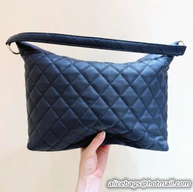 Classic Promotional Chanel Calfskin Maxi Pocket Hobo Bag AS4339 Black 2026 Top Quality