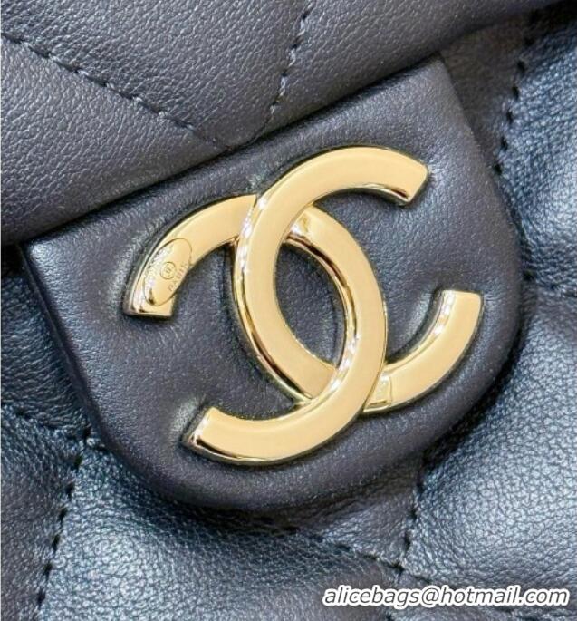 Classic Promotional Chanel Calfskin Maxi Pocket Hobo Bag AS4339 Black 2026 Top Quality