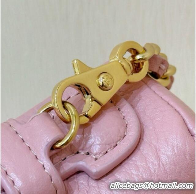 Most Popular Chanel Vanity with Chain in Grained Calfskin AP5346 Pink 2026 Top Quality