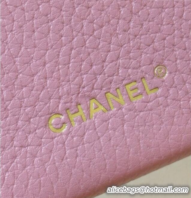 Most Popular Chanel Vanity with Chain in Grained Calfskin AP5346 Pink 2026 Top Quality