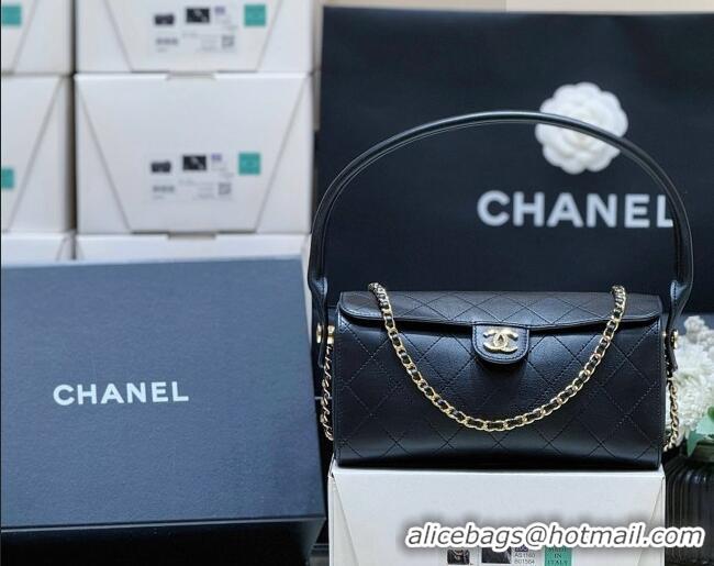 Famous Brand Chanel Lambskin Clutch with Chain AP5294 Black 2026 Top Quality