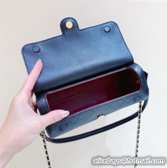 Famous Brand Chanel Lambskin Clutch with Chain AP5294 Black 2026 Top Quality