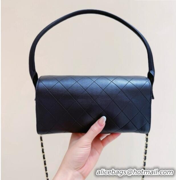 Famous Brand Chanel Lambskin Clutch with Chain AP5294 Black 2026 Top Quality