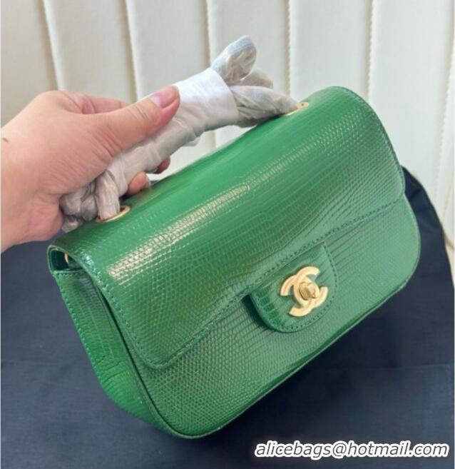 Best Price Chanel Classic Mini Flap Bag in Lizard Leather CHL072102 Green 2026