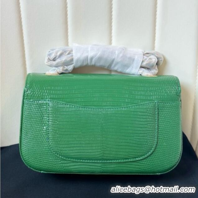 Best Price Chanel Classic Mini Flap Bag in Lizard Leather CHL072102 Green 2026