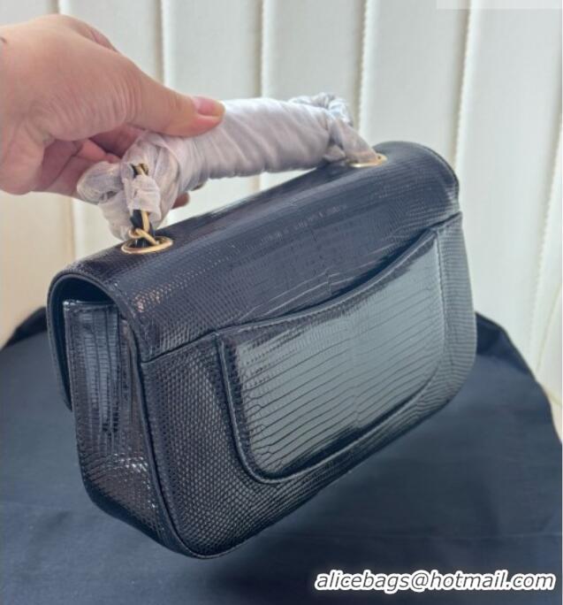 Super Quality Chanel Classic Mini Flap Bag in Lizard Leather CHL0721 Black 2026