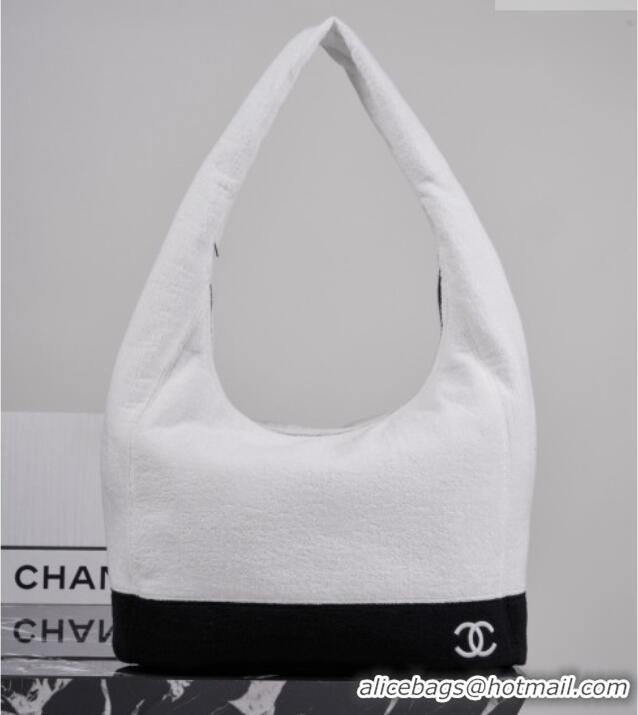 Original Cheap Chanel Beach Bag CH081301 White 2026