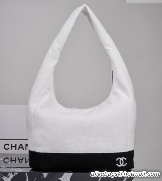 Original Cheap Chanel Beach Bag CH081301 White 2026