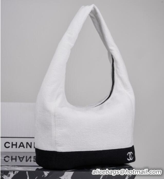 Original Cheap Chanel Beach Bag CH081301 White 2026