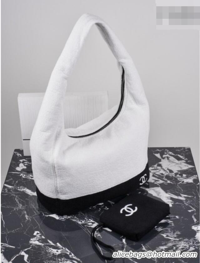 Original Cheap Chanel Beach Bag CH081301 White 2026