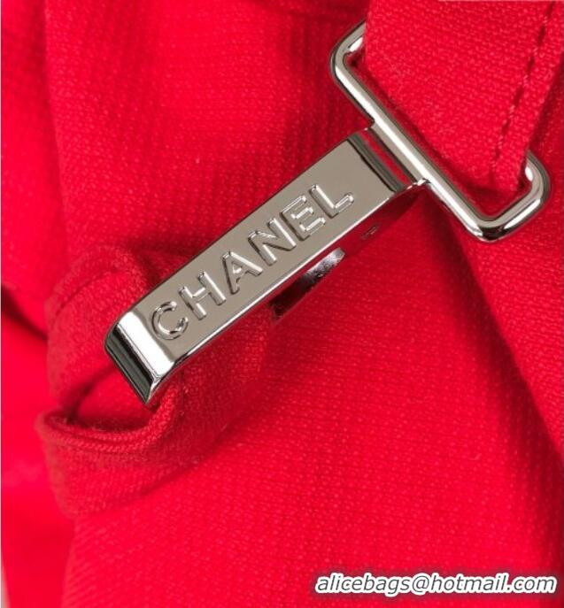 Best Price Chanel Beach Bag and Towel CH081303 Red/Blue 2026