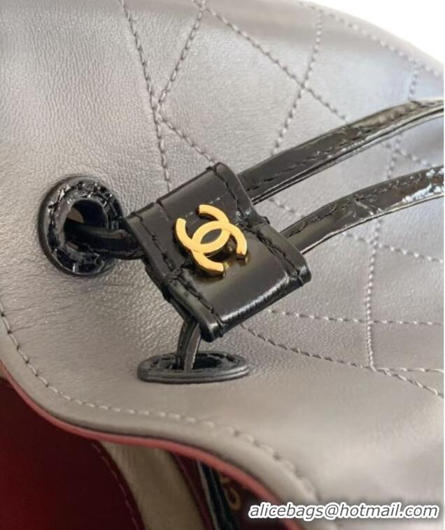 Market Sells Chanel Quilted Calfskin Mini Bucket Bag AS6537 Grey 2026