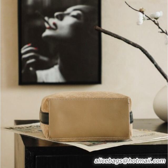 Buy Luxury Chanel Quilted Suede Mini Bucket Bag AS6537 Brown 2026