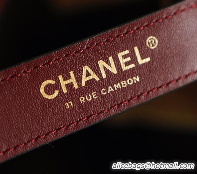 Buy Luxury Chanel Quilted Suede Mini Bucket Bag AS6537 Brown 2026