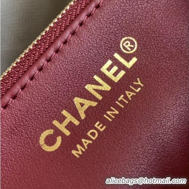 Most Popular Chanel Quilted Calfskin Small Bucket Bag AS6584 Dark Brown 2026