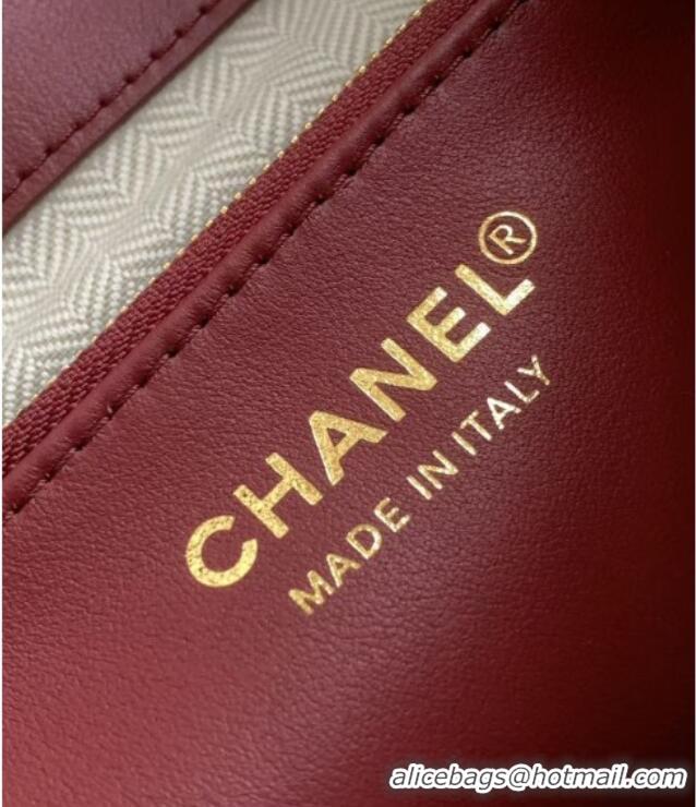 Top Grade Chanel Quilted Calfskin Small Bucket Bag AS6584 Grey 2026